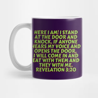 Bible Verse Revelation 3:20 Mug